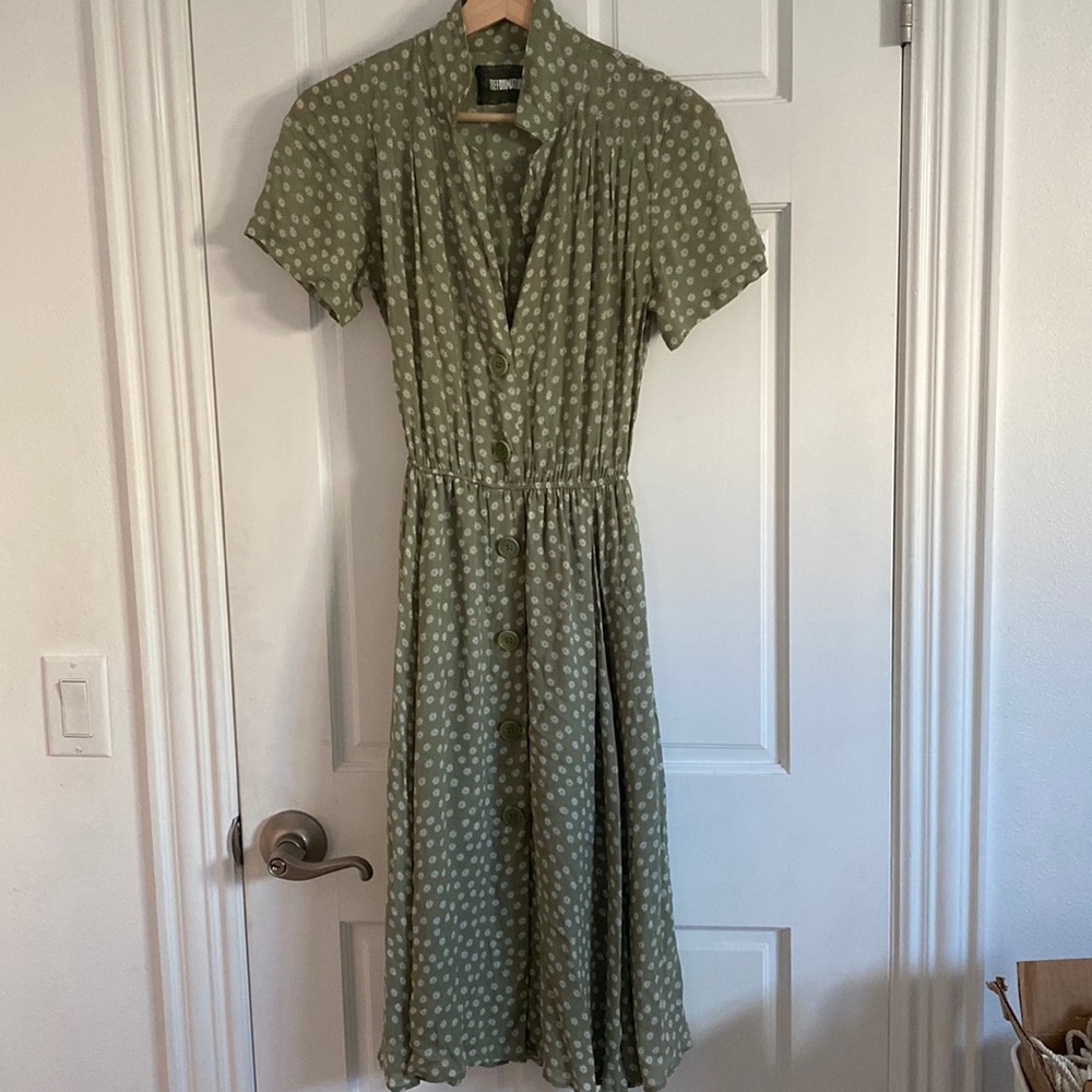 REFORMATION button down midi dress